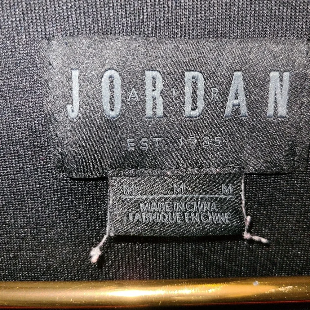 Nike Air Jordan Jumpman Tricot Jacket Men's Size Med Black Red White Full Zip